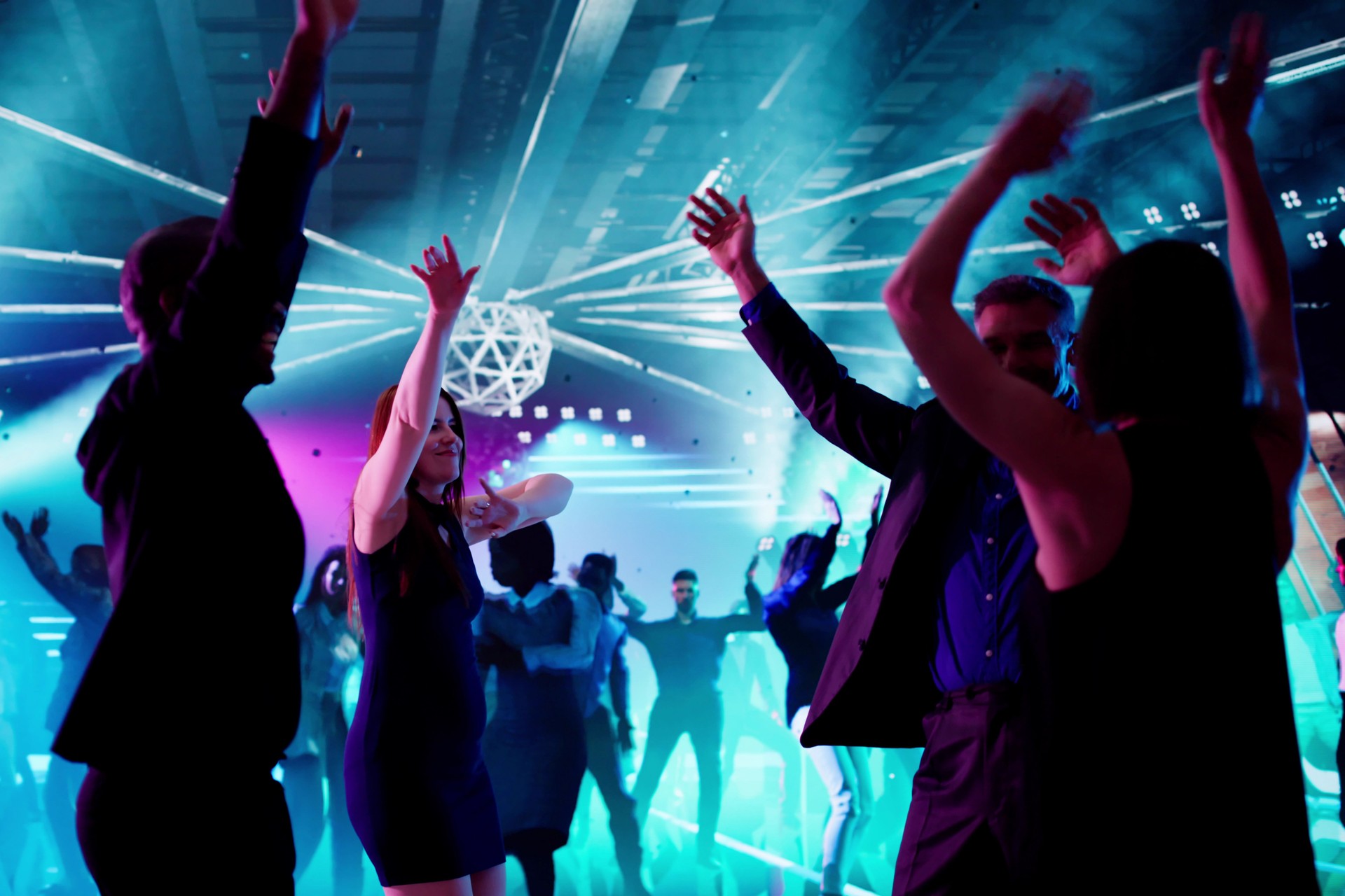 Young African American Man In A Trendy Night Club Party